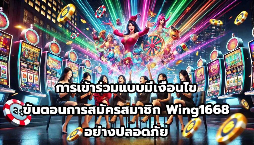 การเข้าร่วมแบบมีเงื่อนไข ขั้นตอนการสมัครสมาชิก Wing1668 อย่างปลอดภัย-7