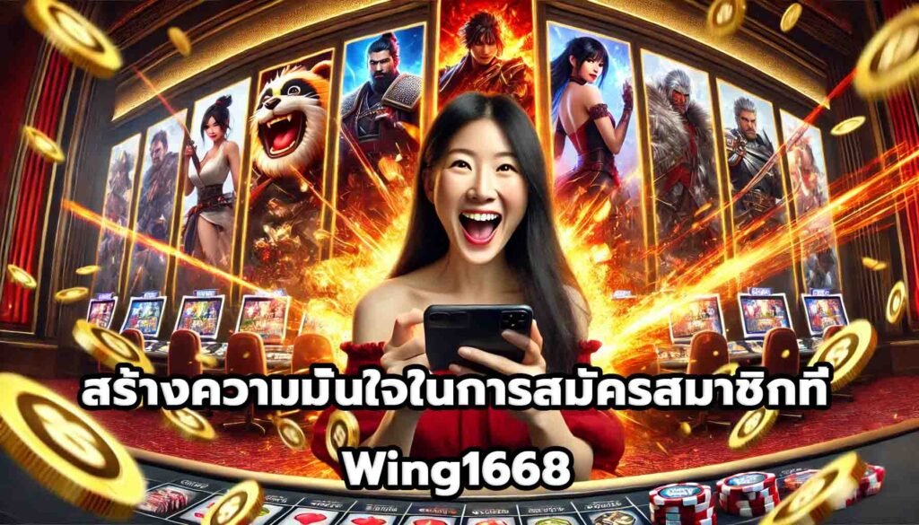 สร้างความมั่นใจในการสมัครสมาชิกที่ Wing1668-1